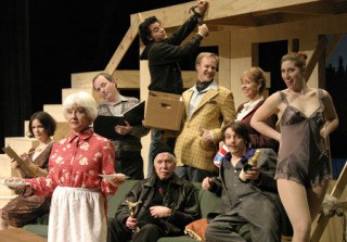 The hapless and hilarious cast of “Noises Off.”