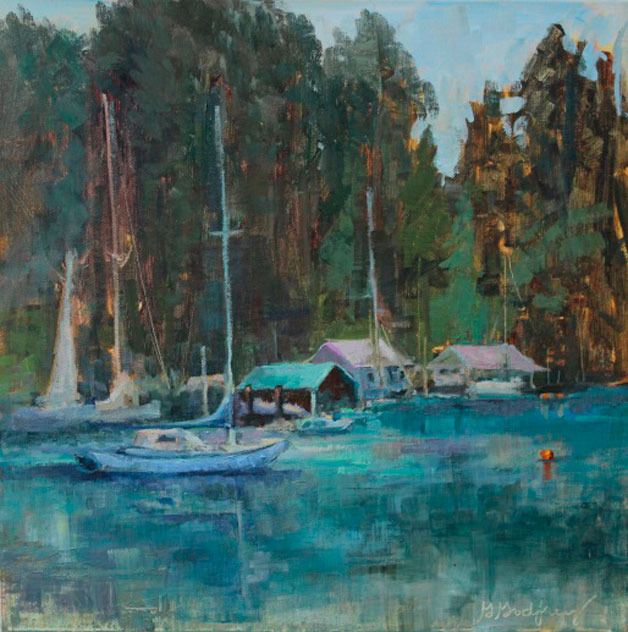 'Port Madison Boats' by Nicole Gelinas.