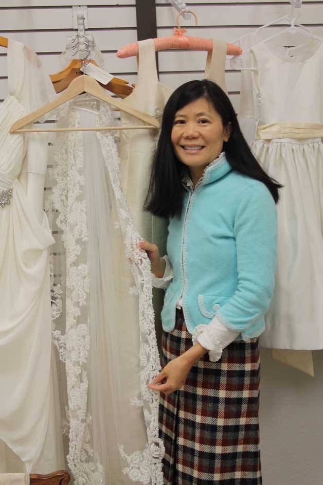Karen Mar has a selection of vintage gowns in her shop