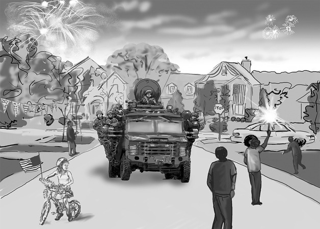 Concept art from initial storyboards of Scott Blake’s proposed next film project “Victory.”