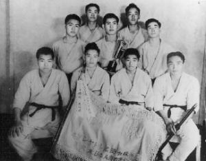 Bainbridge Judo Club in 1938. (Front row