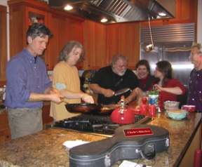 Kitchen crew (from left): Glenn Freeman