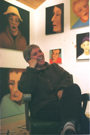 Carole d'Inverno in her Rolling Bay studio