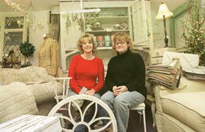 Sisters JoAnna Geraghty and Wendy Lavachek offer vintage home furnishings and accessory items at Ethereal.