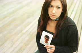 Meghan Manheim holds the image and memory of her brother Garth close to her.