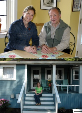 (From top) Jenny and Claes Hagstromer of Abode on the Sea (Douglas Crist/Staff Photo). Julie Schulte of Bainbridge Island Beach Cottage (Aaron McCoy photo).