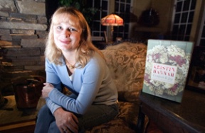 Author Kristin Hannah in her Bainbridge home.