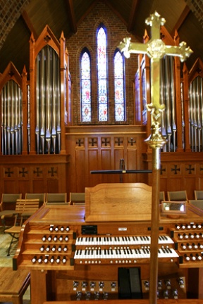 The Gothic glory of Saint Barnabas church’s custom-built pipe organ.