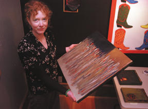 Artist Sharon Strauss displays “Reeds