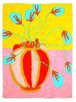 An oil pastel painting by Joe Wagner.