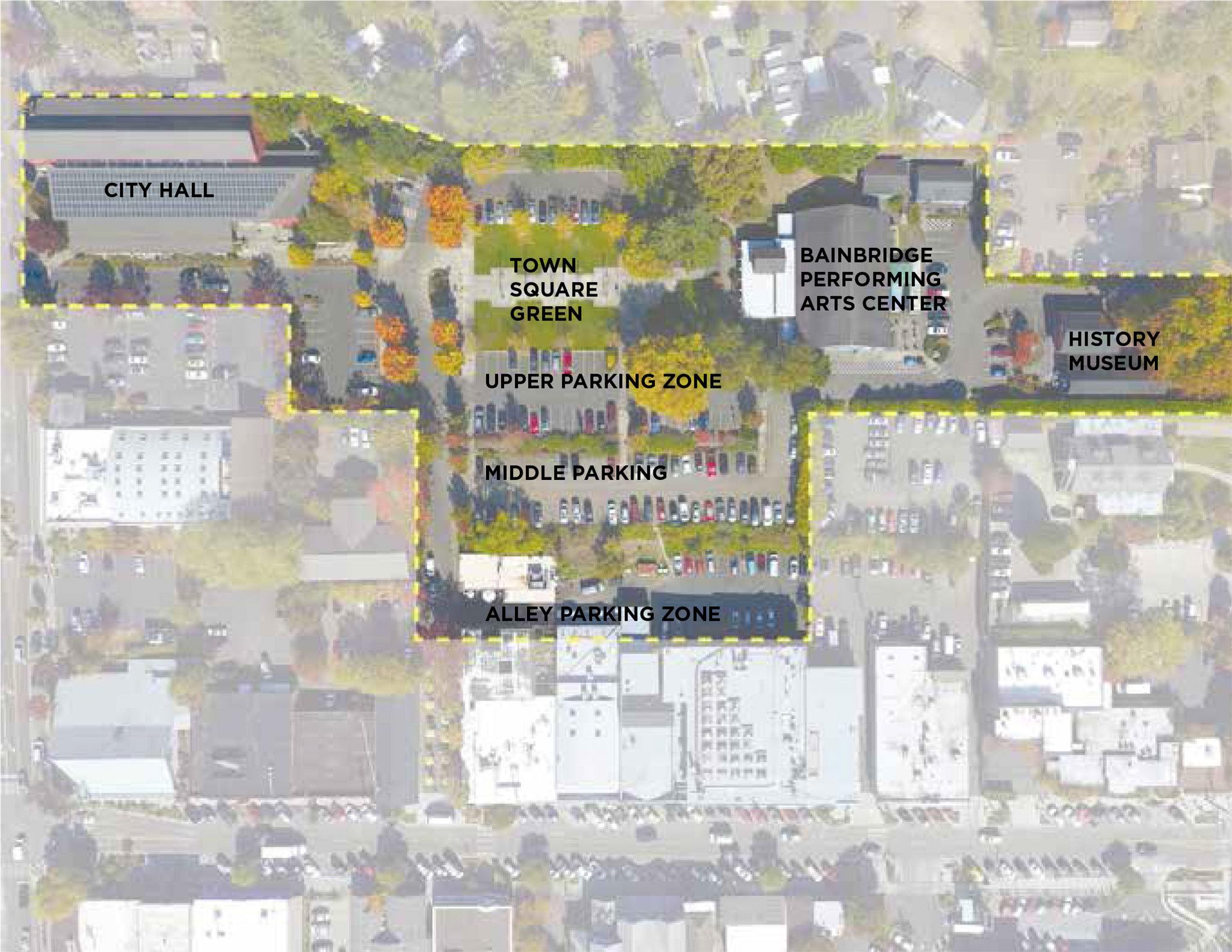 Bainbridge officials consider plan to build underground parking garage near city hall