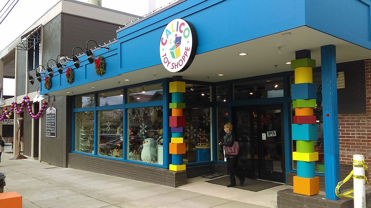 Luciano Marano | Bainbridge Island Review                                Calico Toy Shoppe moved in to the former location of Winslow Drug just after Thanksgiving, only the fourth tenant ever at the historic island locale.