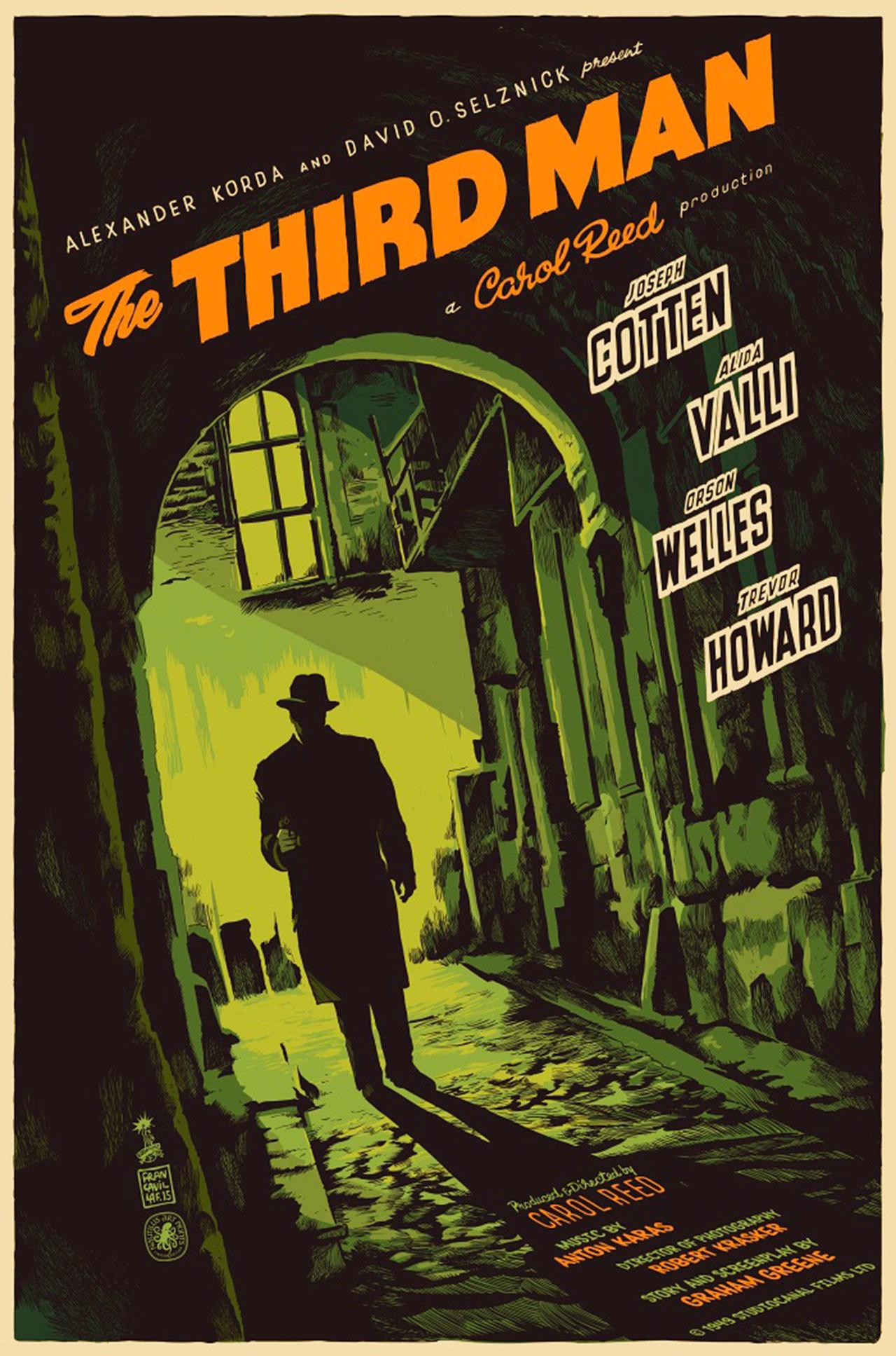 Image courtesy of Selznick Releasing Organization                                “The Third Man,” (1950), the Carol Reed classic starring Joseph Cotten and Orson Welles, will screen as part of the Bainbridge Island Museum of Art’s latest smARTfilm series.