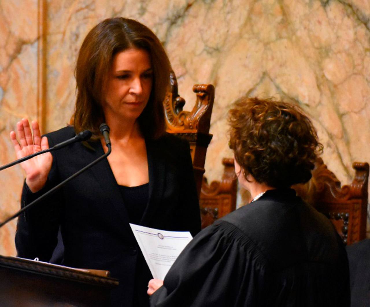 Franz sworn in as Washington Commissioner of Public Lands