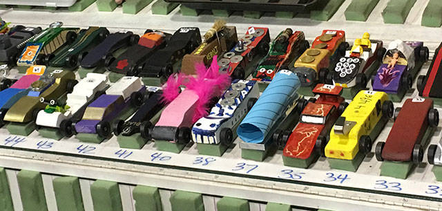 Scout Pack 4496 spends a day at the races