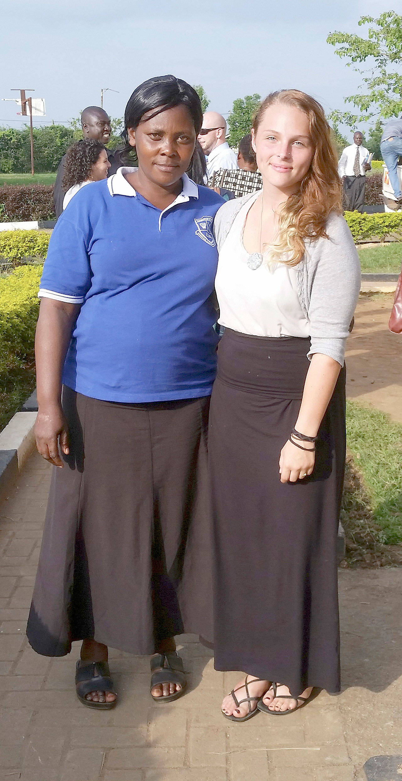 Photo courtesy of Aleks Kubin | Byakagaba Lillian and Aleks Kubin pose for a photo in Uganda.