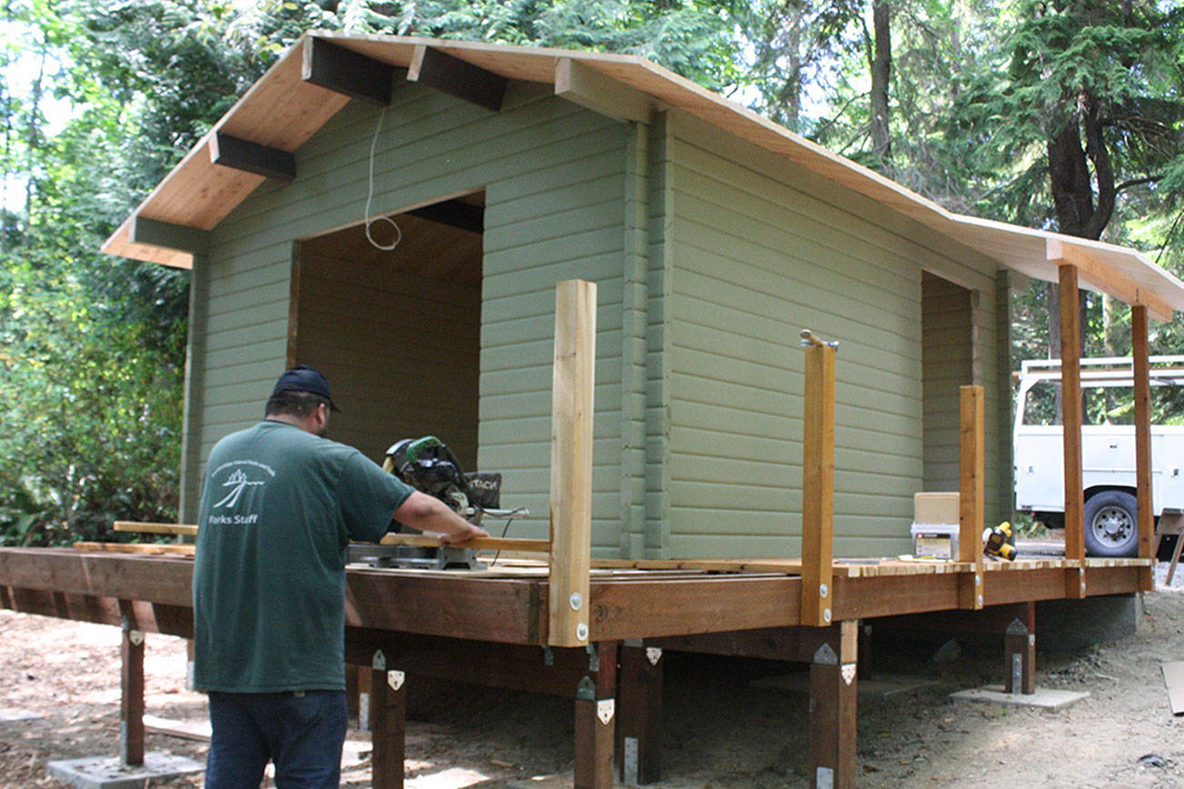 Cabins at Fay Bainbridge Park nearly complete