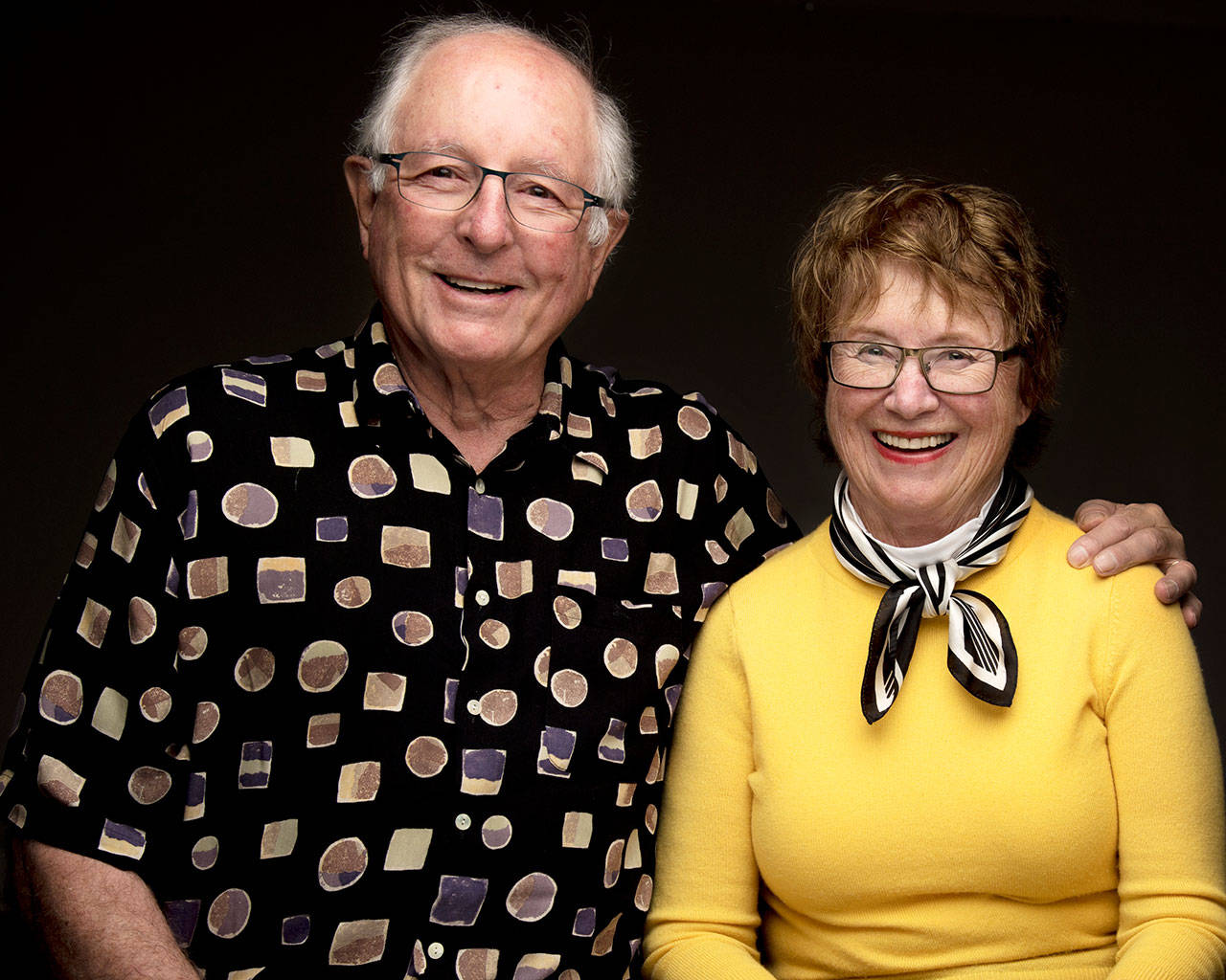 Photo courtesy of Mairead Shutt | George and Margaret Sterling, whose collection of native art and artifacts from around the world will be displayed as part of a Bainbridge Schools Foundation benefit at 6 p.m. Saturday, Sept. 23 at Wing Point Golf & Country Club.