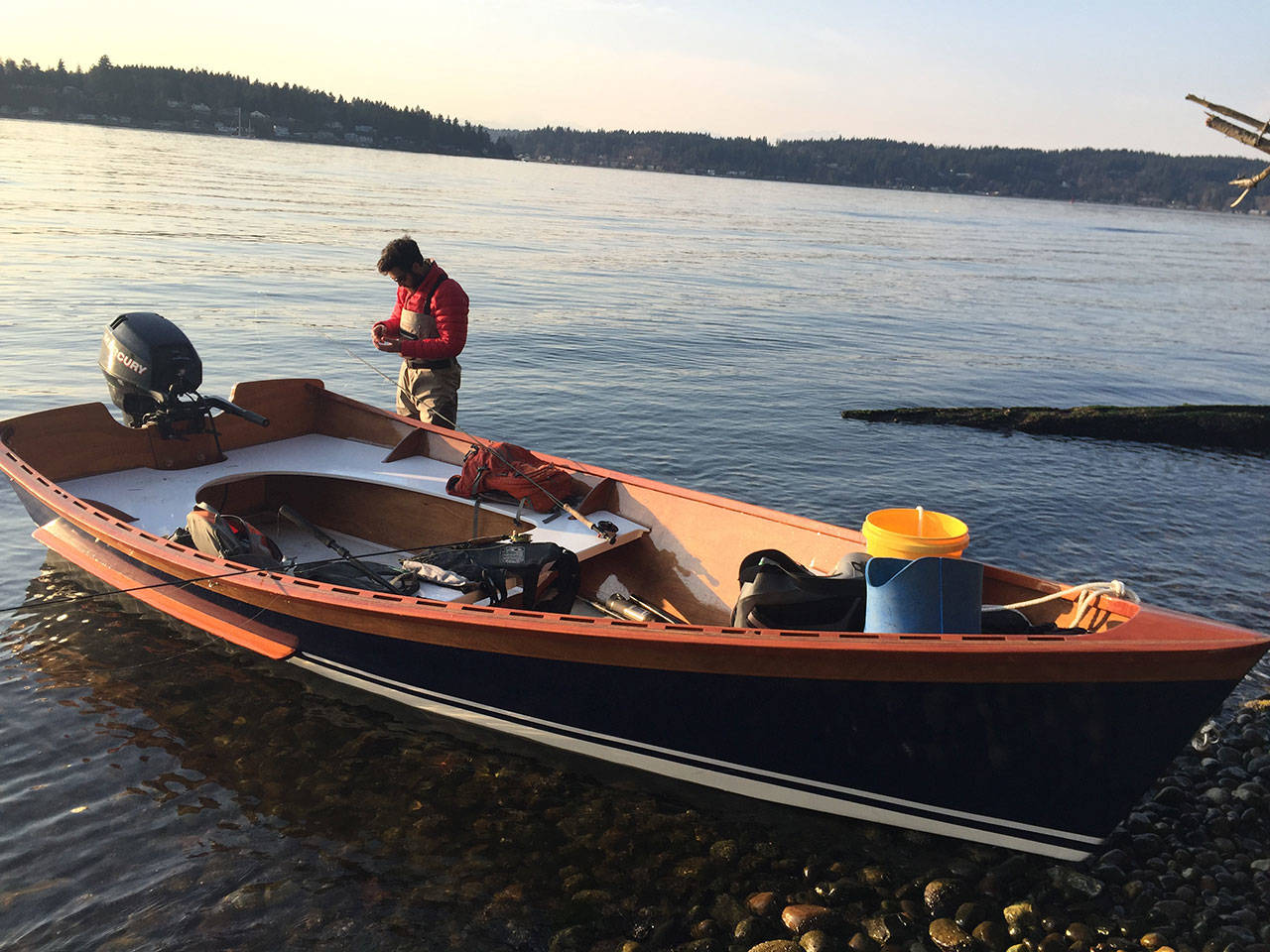 A member of the Bainbridge Island Fly Fishers will give a presentation on a fishing/crabbing boat he built during this weeks club meeting. (Photo courtesy of Bainbridge Island Fly Fishers)