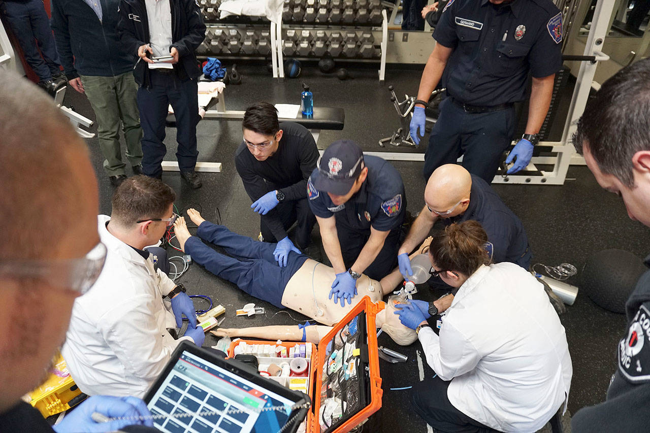 Set for the worst: BIFD hosts ‘Mega Code’ paramedic training | Photo gallery