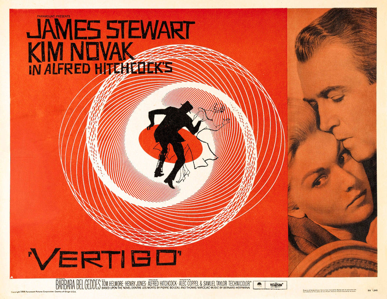 Image courtesy of Universal Pictures | The classic Alfred Hitchcock film noir thriller “Vertigo” (1958) will return to the big screen at Bainbridge Cinemas for a special 60th anniversary screening at 7 p.m. Wednesday, March 21.