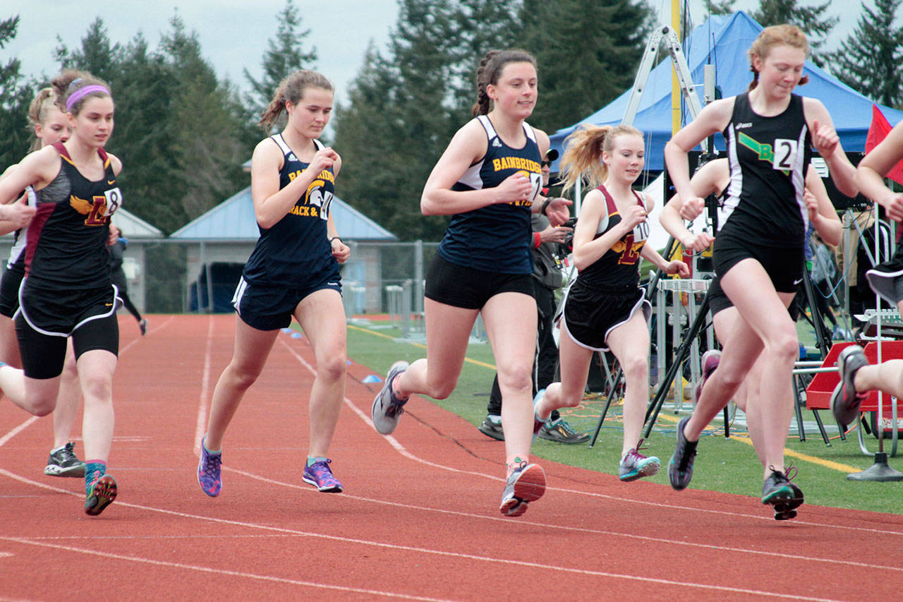 Luciano Marano | Bainbridge Island Review - The second home track and field meet of the year yielded a pack of powerhouse performances by Spartan stars against athletes from Bishop Blanchet and Lakeside.