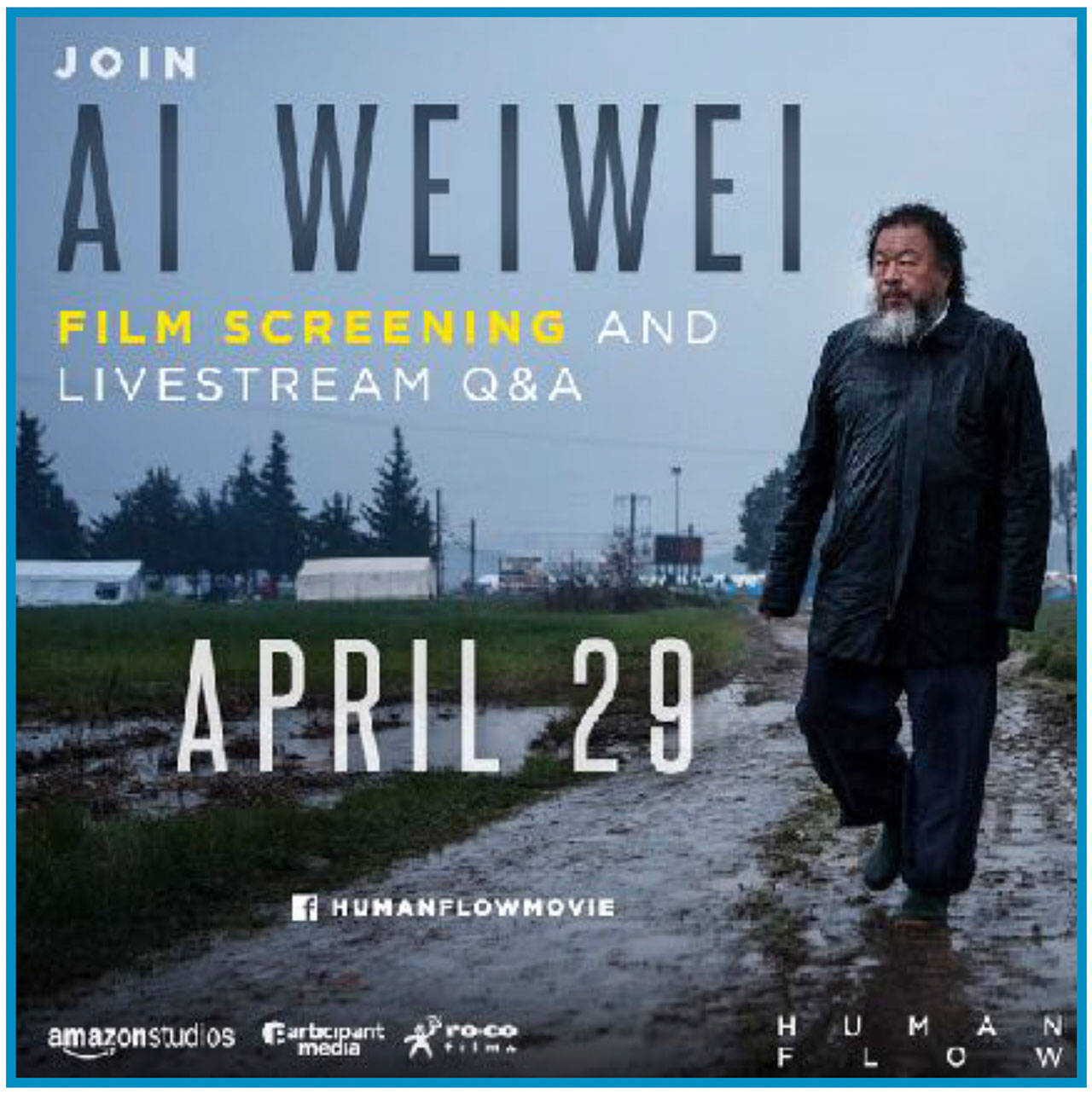 Image courtesy of Kathleen Alcala | Iconic Chinese artist and activist Ai Weiwei will live-stream a Q&A session between two free screenings of “Human Flow,” a documentary film about the global refugee crisis that he directed, at 2 p.m. Sunday, April 29 at the Lynwood Theatre.