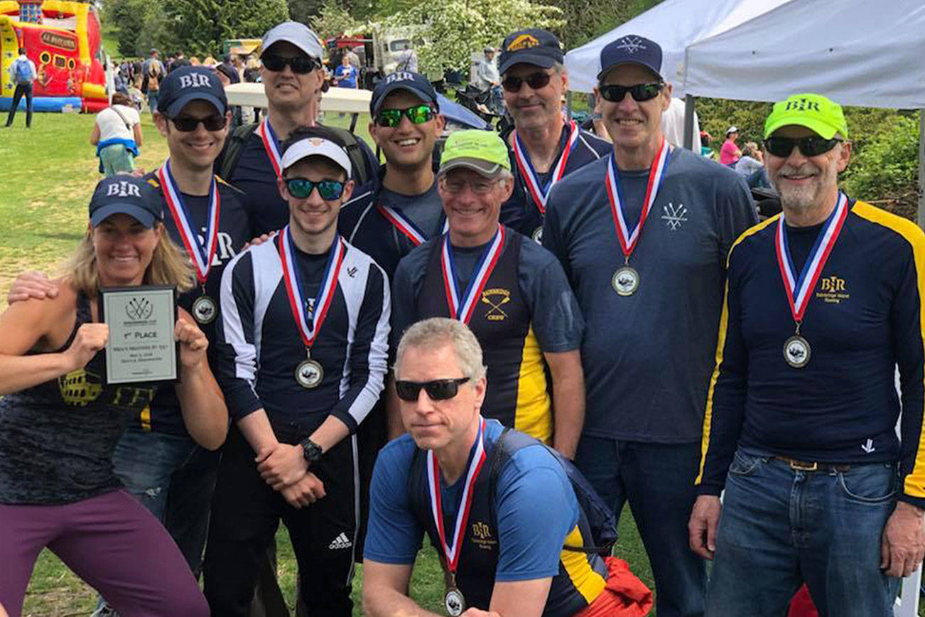 Masters rowers medal at Windermere Cup