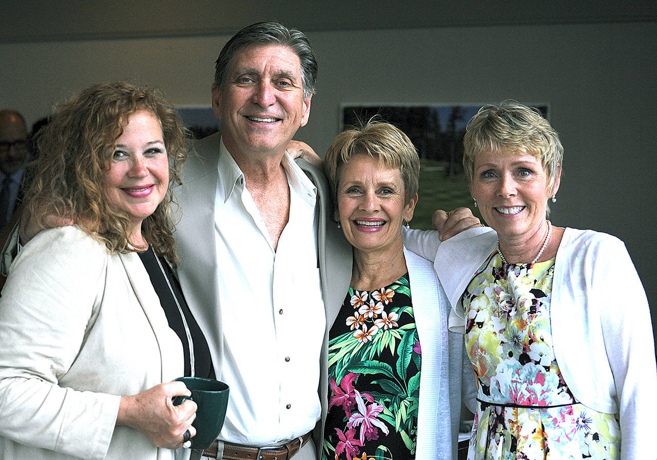 Several of the winners gather for a photo, from left: Carii Clawson, International President’s Elite Award winner; Tom Schirle; Barb McKenzie, International President’s Circle Award winner; and Sherri Snyder, International President’s Elite Award winner. (Photo courtesy of Coldwell Banker Bain)