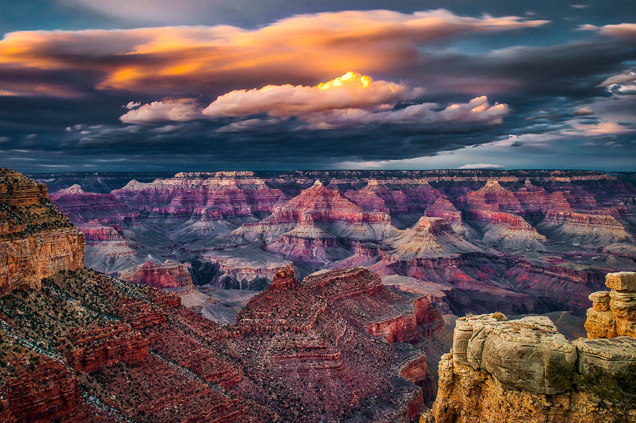 Chuck Eklund photo | Chuck Eklund’s “Grand Canyon Sunset and Approaching Storm” was the most popular print at this year’s Bainbridge Island Photo Club’s Fourth of July showa, garnering 147 votes.