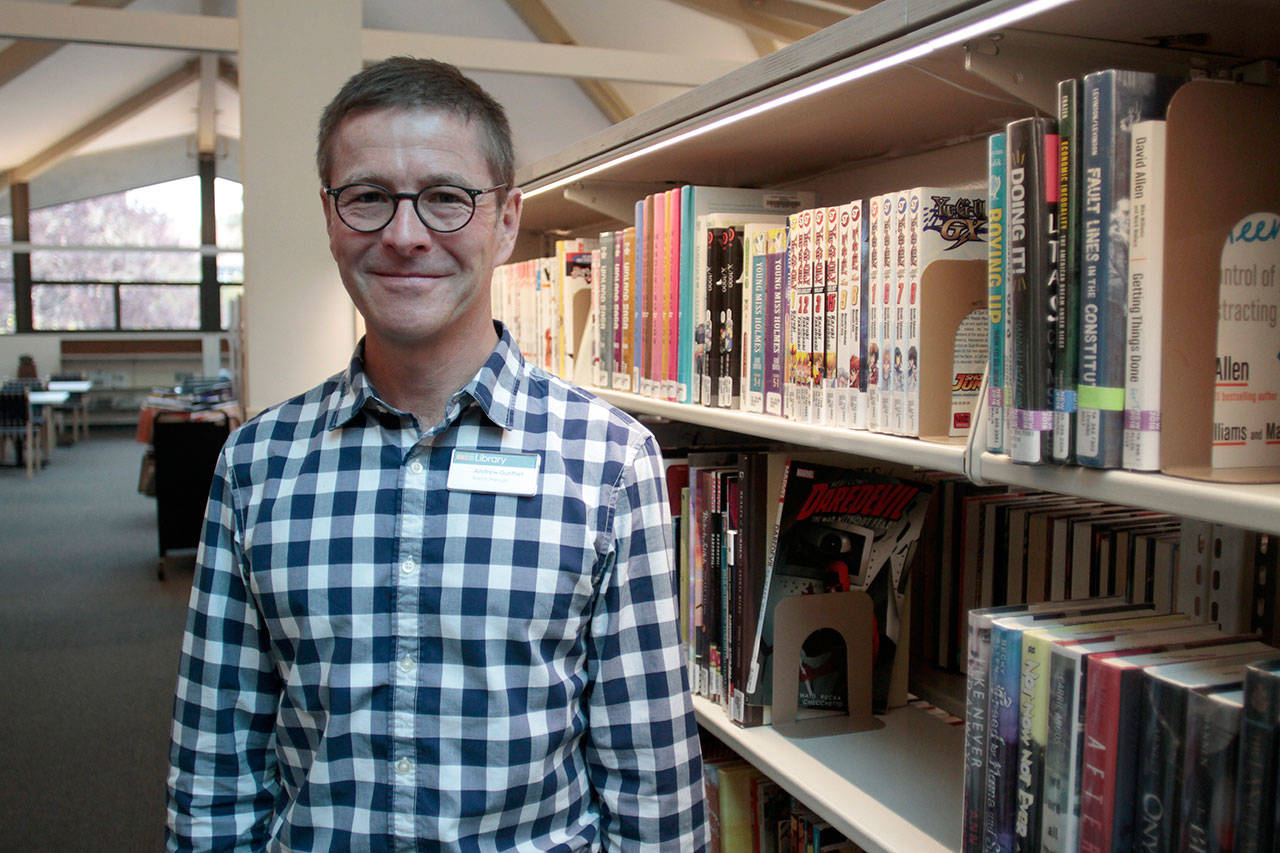 Luciano Marano | Bainbridge Island Review - Andrew Gurthet, the new branch manager of the Bainbridge Public Library.