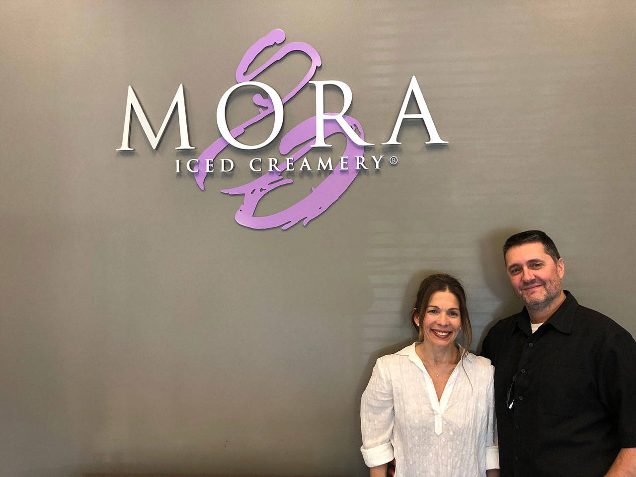 Photo courtesy of Betsy Model | Mora Iced Creamery founders Ana Orselli and Jerry Perez.