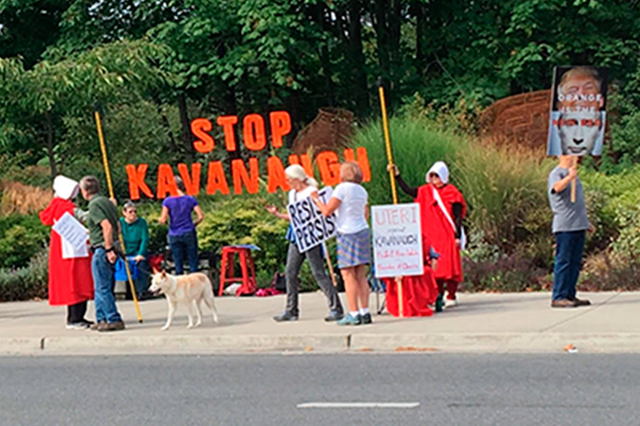 #StopKavanaugh protest held on Bainbridge