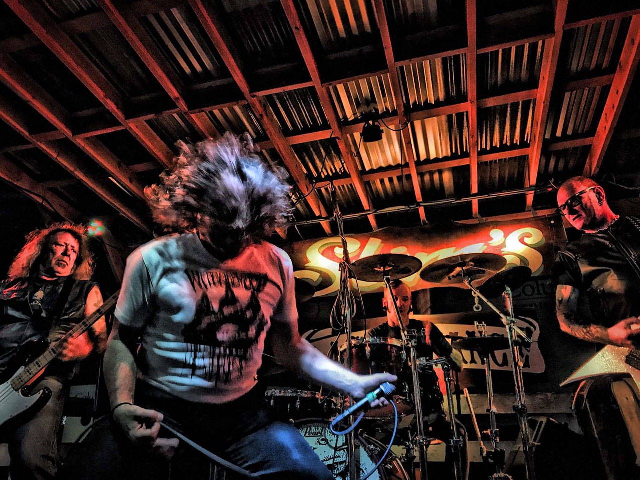 Photo courtesy of Larry Jackson | The Accused, one of three metal bands with strong island ties set to rock the stage in honor of Bainbridge musician Larry Jackson’s birthday.