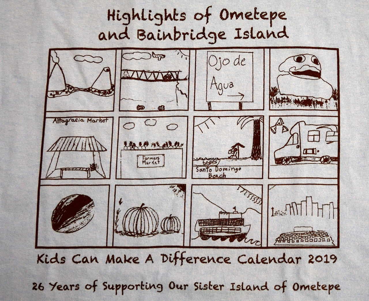 Ometepe benefit calendars on sale this weekend