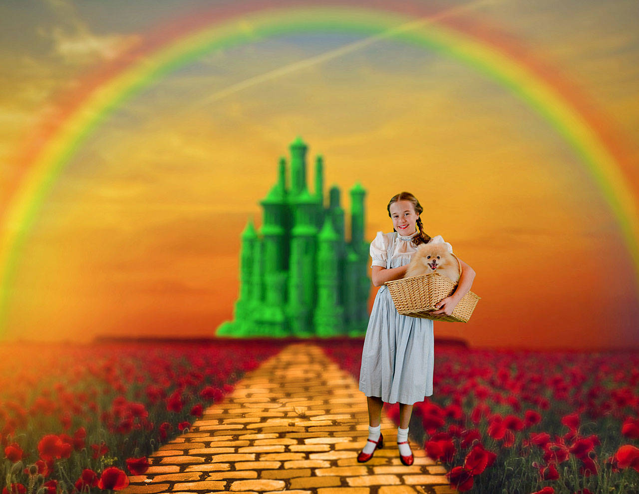 Bainbridge Performing Arts photo | Emily Fox, as Dorothy, leads a troup of newcomers and familiar faces alike in the Bainbridge Performing Arts’ production of “Wizard of Oz.”