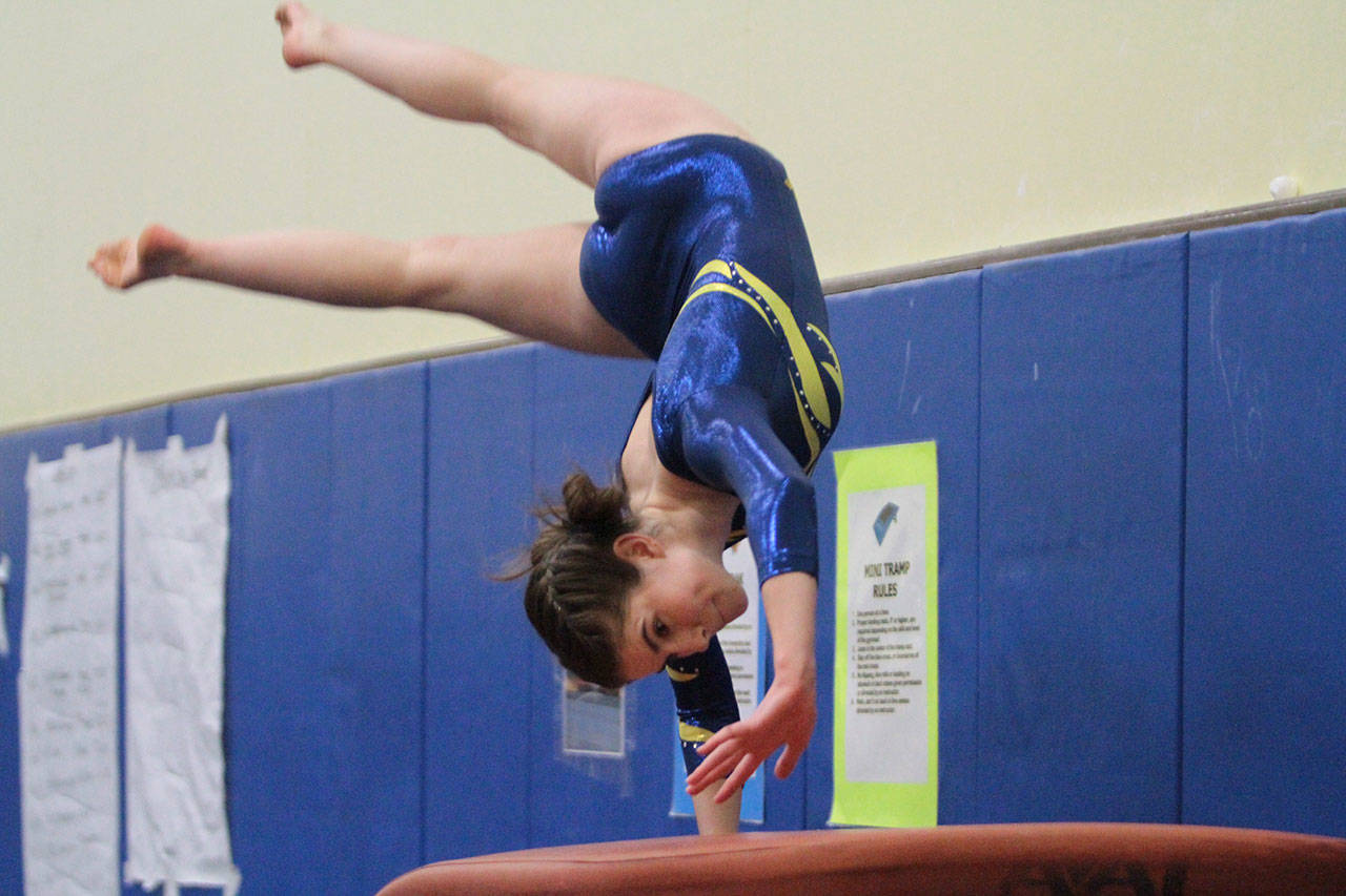 Bainbridge gymnasts start season with win