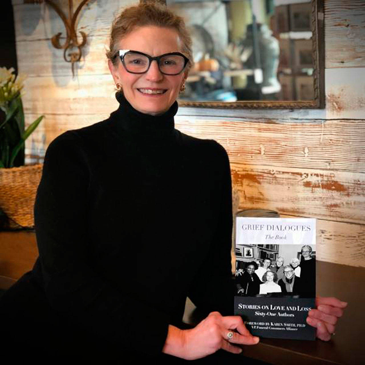 Photo courtesy of Eagle Harbor Book Company | Elizabeth Coplan, along with several other contributing authors, will visit Eagle Harbor Book Company at 7 p.m. Thursday, March 14 to read from the multi-author collection “Grief Dialogues The Book: Stories on Love and Loss.”