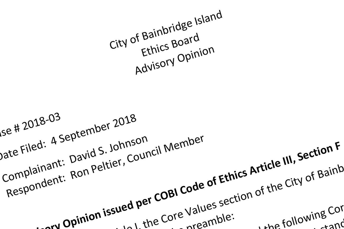 Bainbridge city council upholds ethics complaint against Councilman Peltier