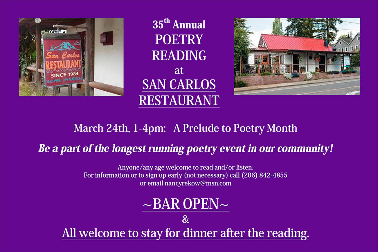 San Carlos poetry reading marks 35 years of verse