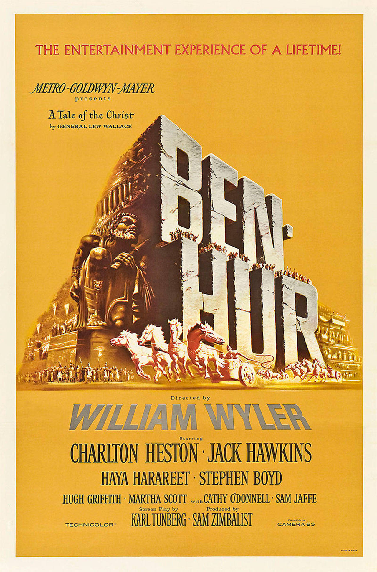 Image courtesy of Mero-Goldwyn-Mayer | “Ben-Hur,” the iconic 1959 epic religious drama directed by William Wyler will come roaring back onto the big screen at Bainbridge Cinemas at 6 p.m. Wednesday, April 17 for a special one-night-only 60th anniversary screening.