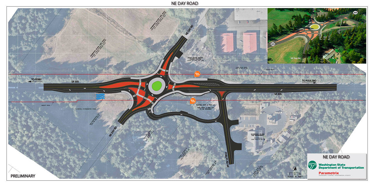 Proposed roundabout at Day Road includes new Phelps Road access to highway