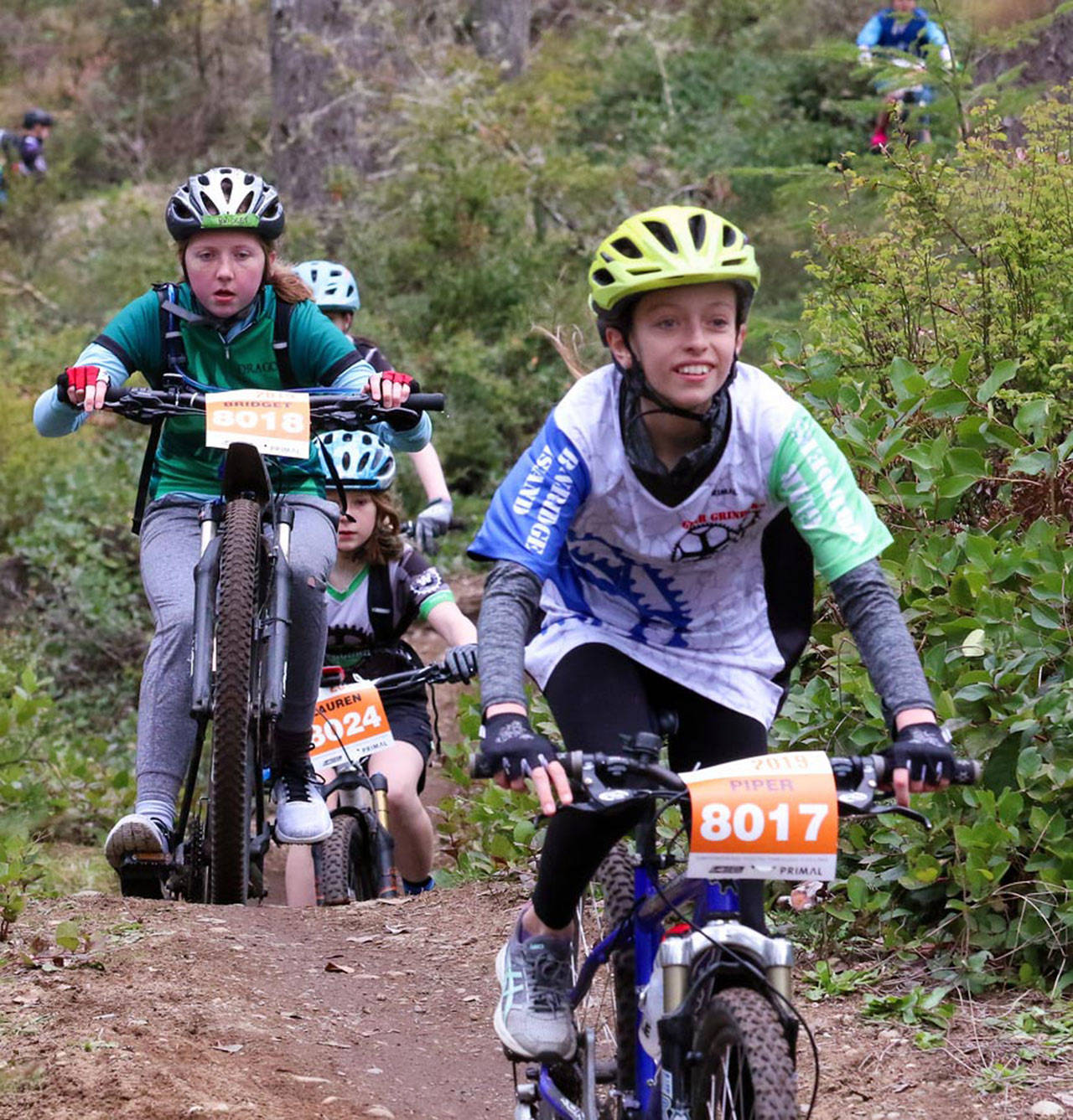 The Gear Grinders had 41 riders compete in the kickoff race for this year’s competitive mountain bike racing season. (Photo courtesy of Woodinville Bicycle)