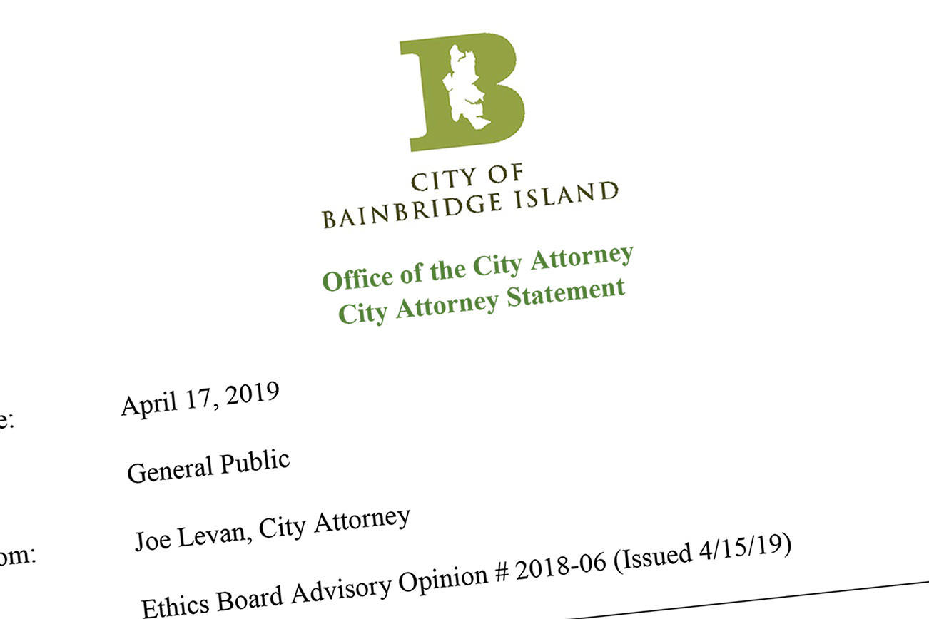 Bainbridge city attorney finds flaws in two recent Ethics Board opinions