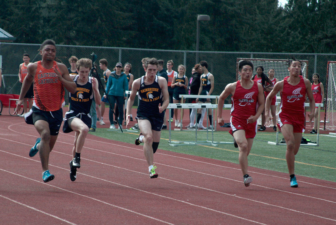 Spartans go fast, high and far at three-school track-and-field meet | Photo gallery