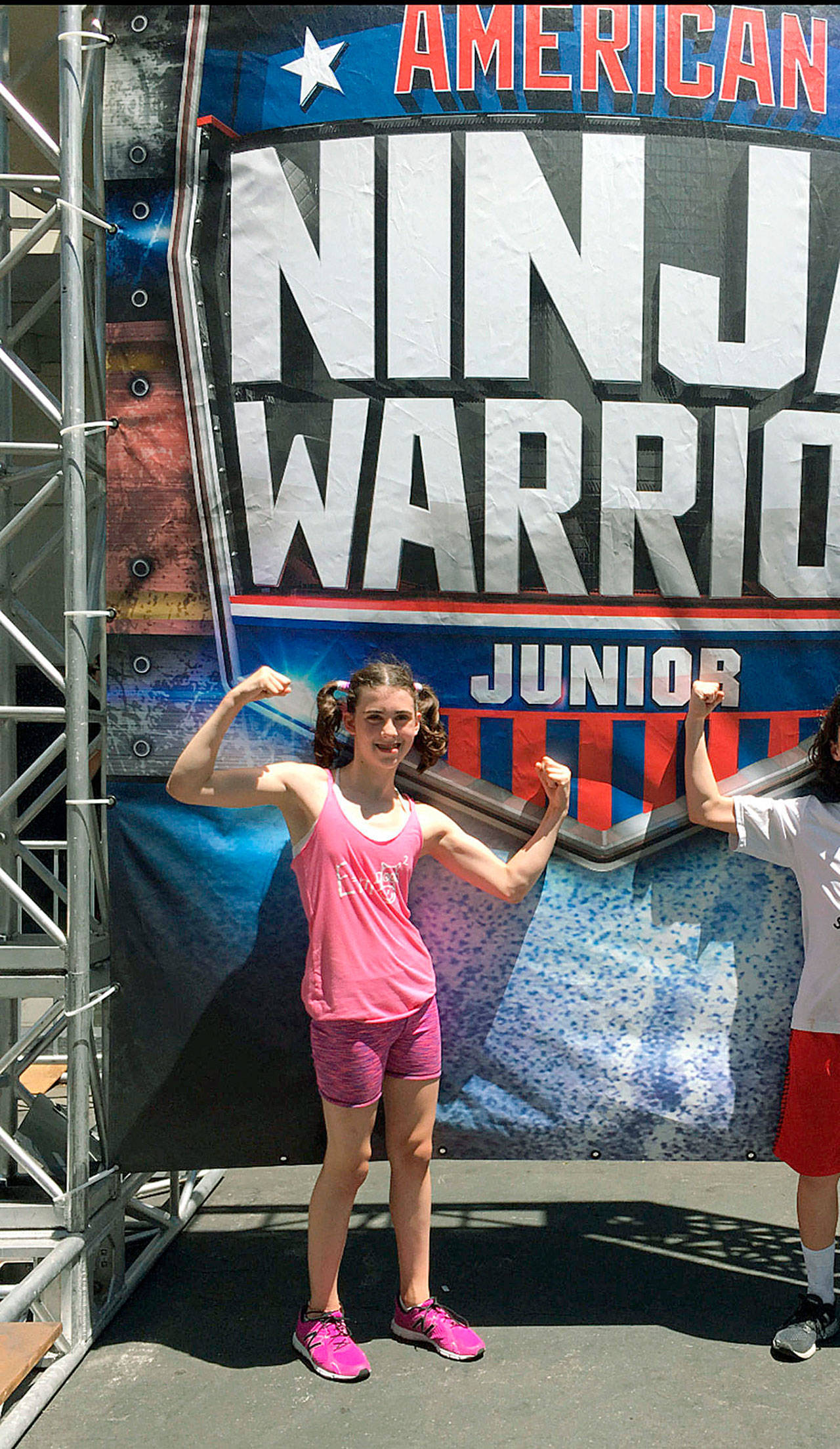 McRitchie, a Woodward Middle School student was a finalist in the debut season of “American Ninja Warrior Junior.” (Image courtesy of Melissa McRitchie)