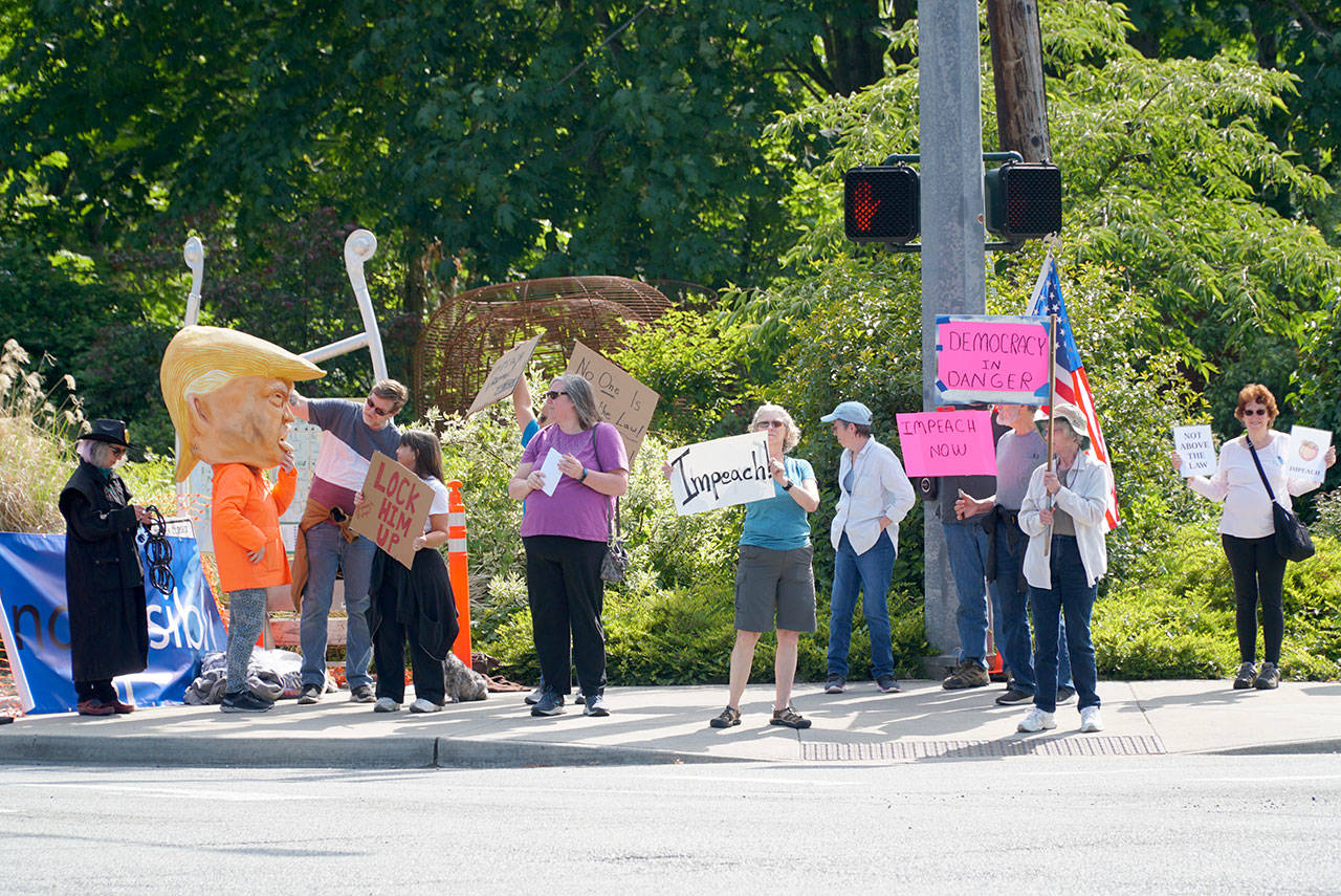 Winslow demonstrators call for Trump impeachment | Photo gallery