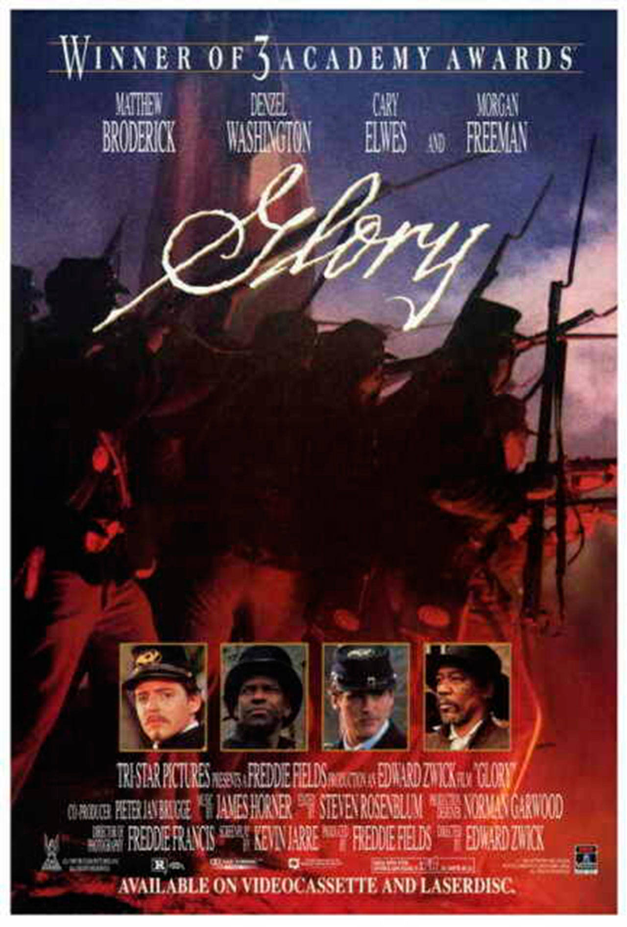 Image courtesy of TriStar Pictures | “Glory” (1989) will return to the big screen at Bainbridge Cinemas for a 30th anniversary screening at 7 p.m. Wednesday, July 24.