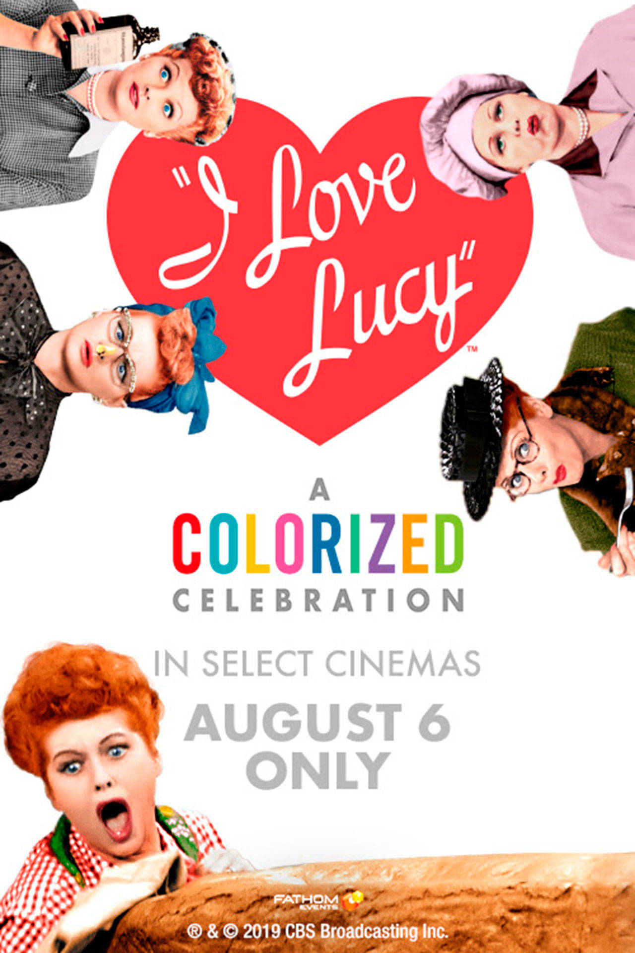 Image courtesy of Bainbridge Cinemas | A special revamp of five episodes of “I Love Lucy,” now in color and with never-before-seen bonus content, will play at Bainbridge Cinemas at 7 p.m. Tuesday, Aug. 6.