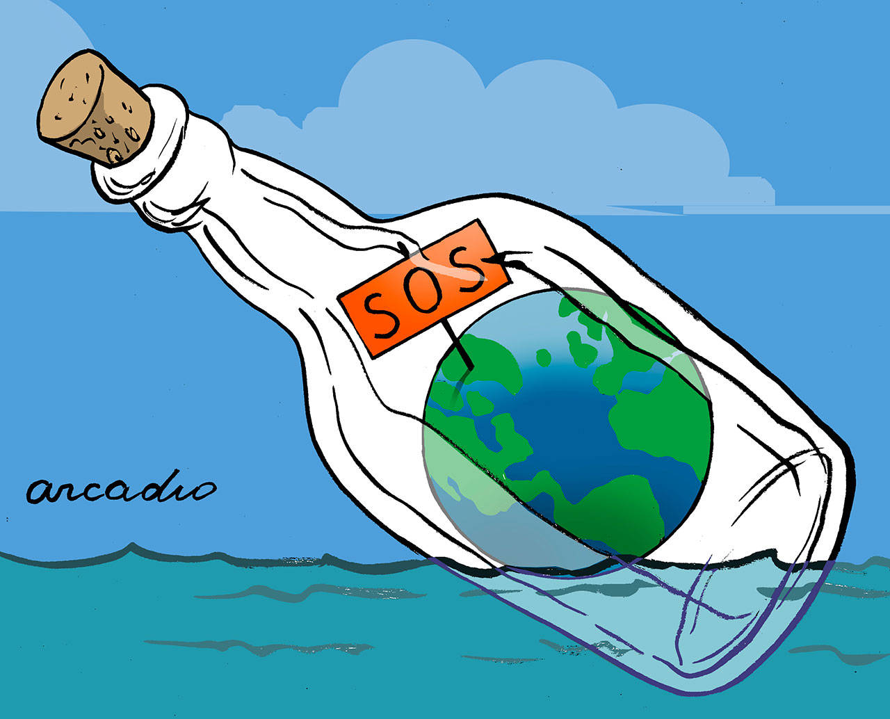 Today’s cartoon is by Arcadio Esquivel, Costa Rica.